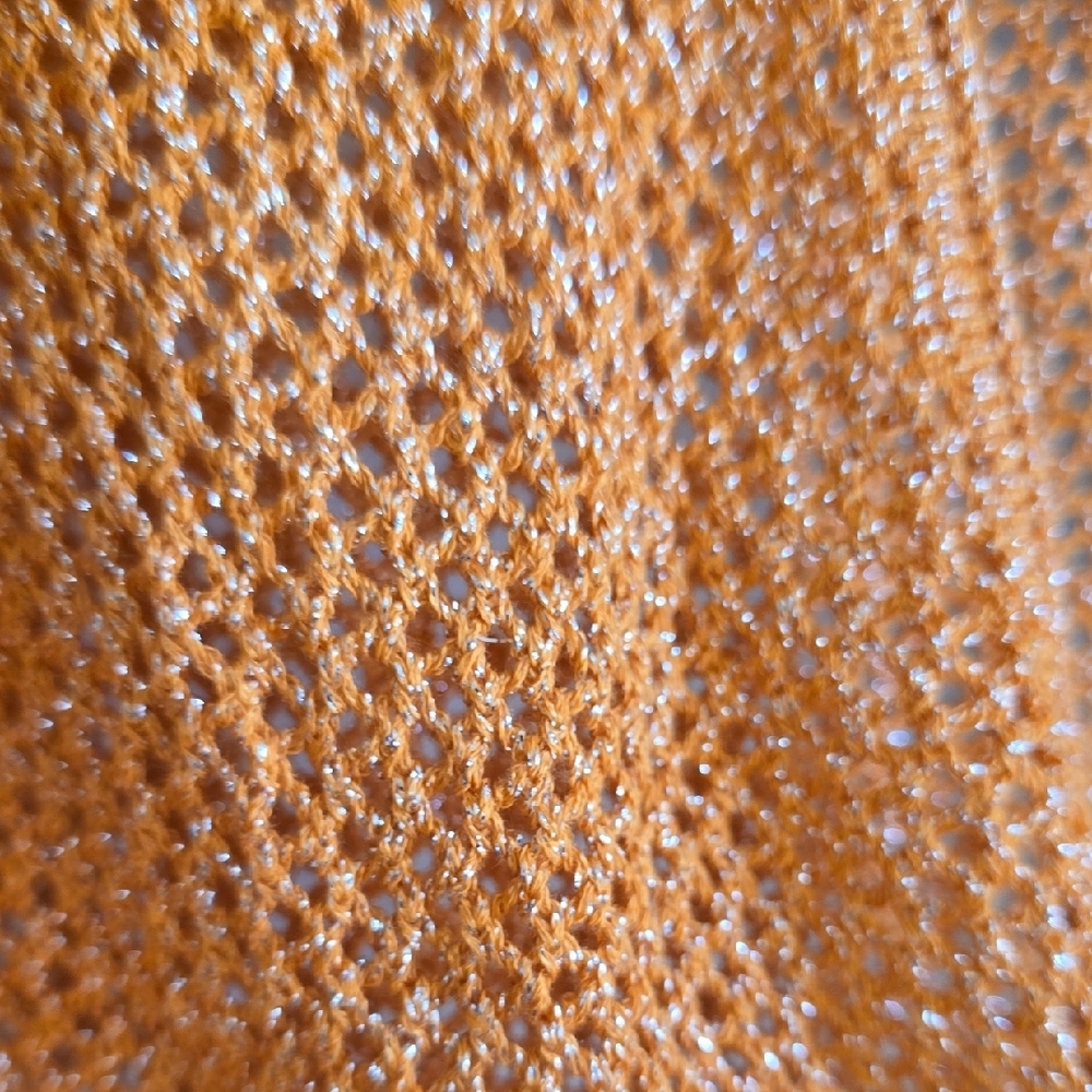NWT FUTURE COLLECTIVE Orange Open-Knit Women's Cardigan - Picture 8 of 12